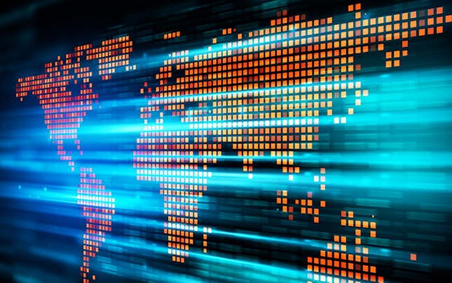 แผนที่ดิจิทัลที่เปล่งประกาย
