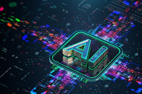 Powerful AI Processor on Futuristic PCB