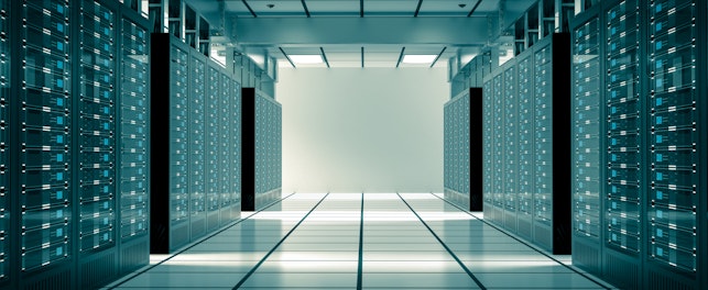 ห้องเซิร์ฟเวอร์พร้อมวิวมุมกว้าง