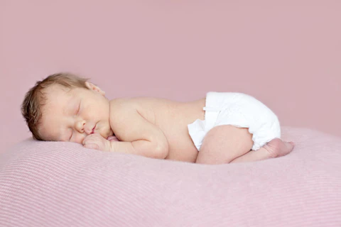 Baby Wearing Diaper A