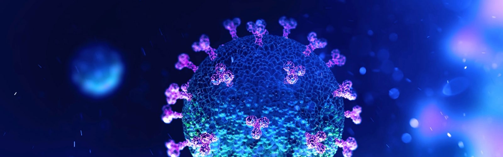 blue virus cell
