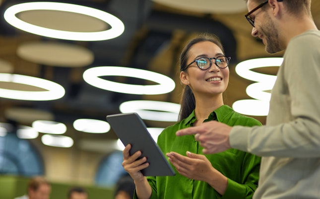 Business Colleagues Discussing a Project