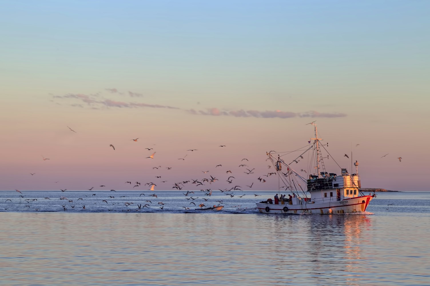 Fishing Boat at Sea NoFocalPoint