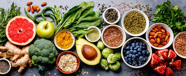 Healthy Food Clean Eating Selection