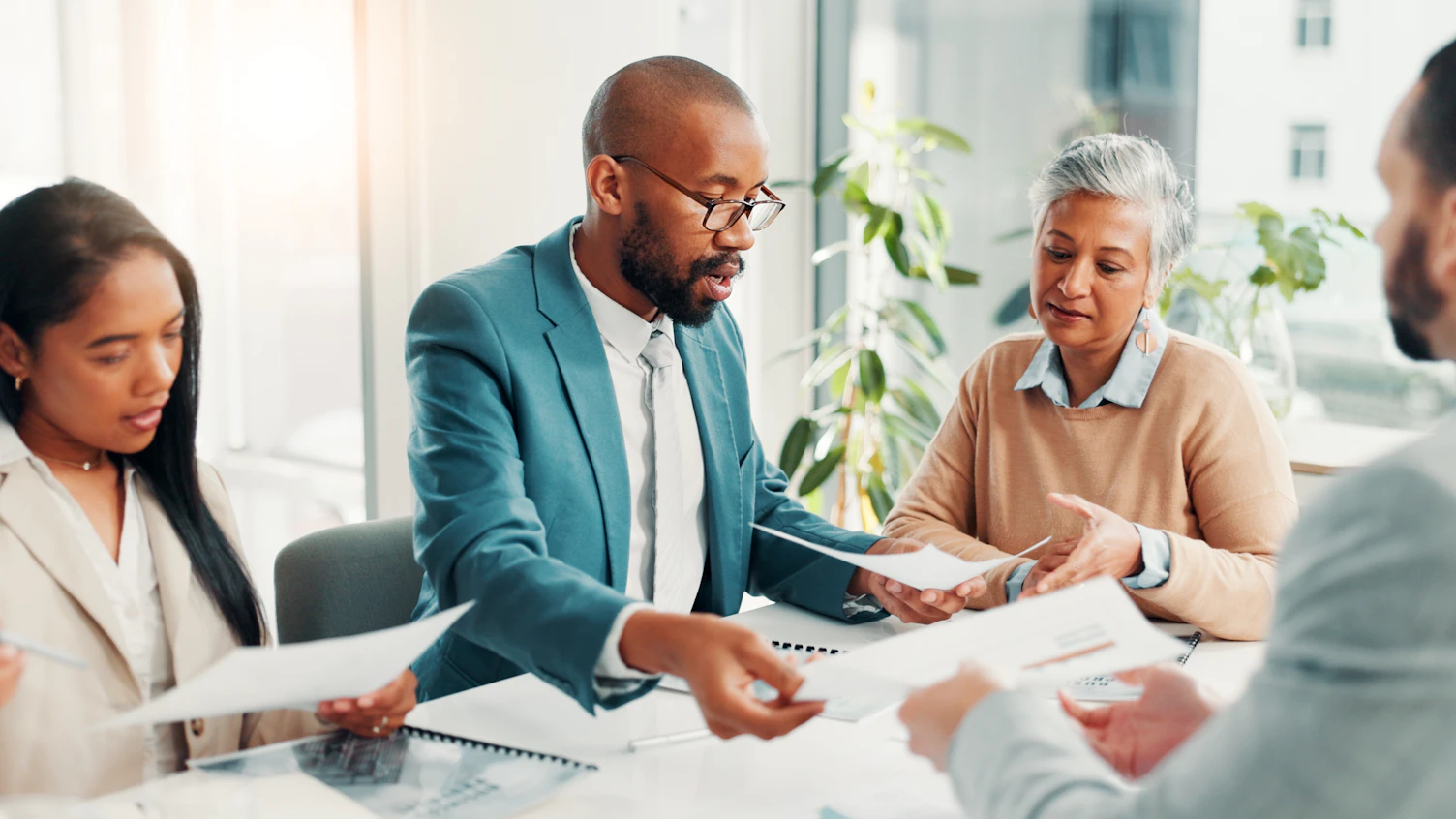 Interview and Opportunity with Business People in Boardroom 2