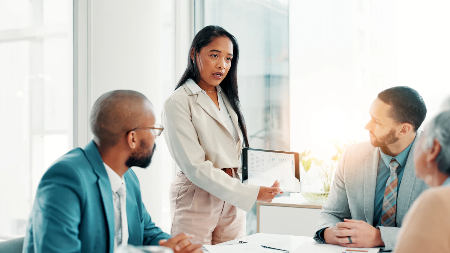 Interview and Opportunity with Business People in Boardroom 3