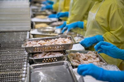 Processing Crispy Breaded Shrimp in a Food Factory in Vietnam