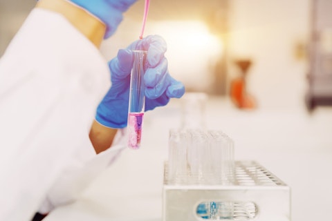 Scientist Analysing Solution in Test Tube