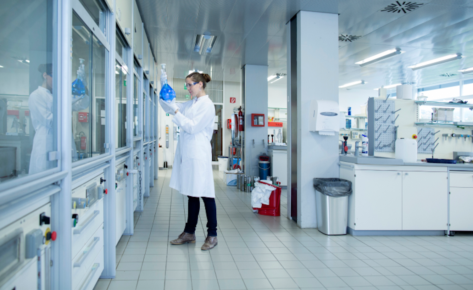 Scientist Working in a Chemical Laboratory