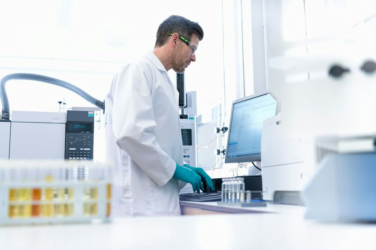 Scientist Working in Laboratory