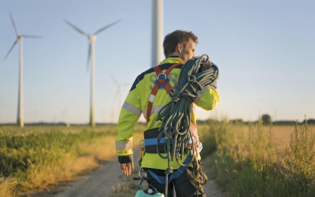 SGS Employee at a Wind Farm for SGS