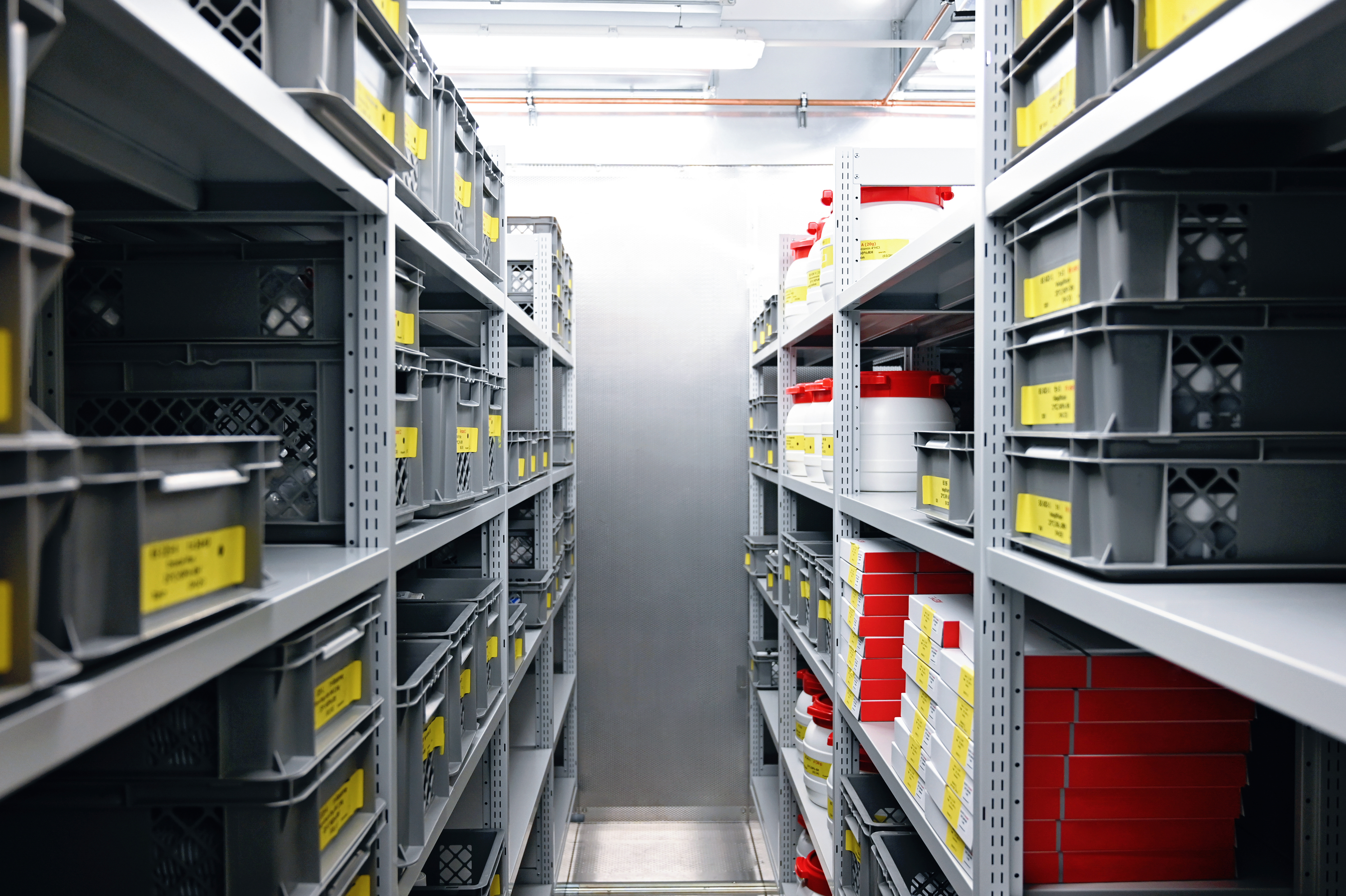Pasillo del laboratorio