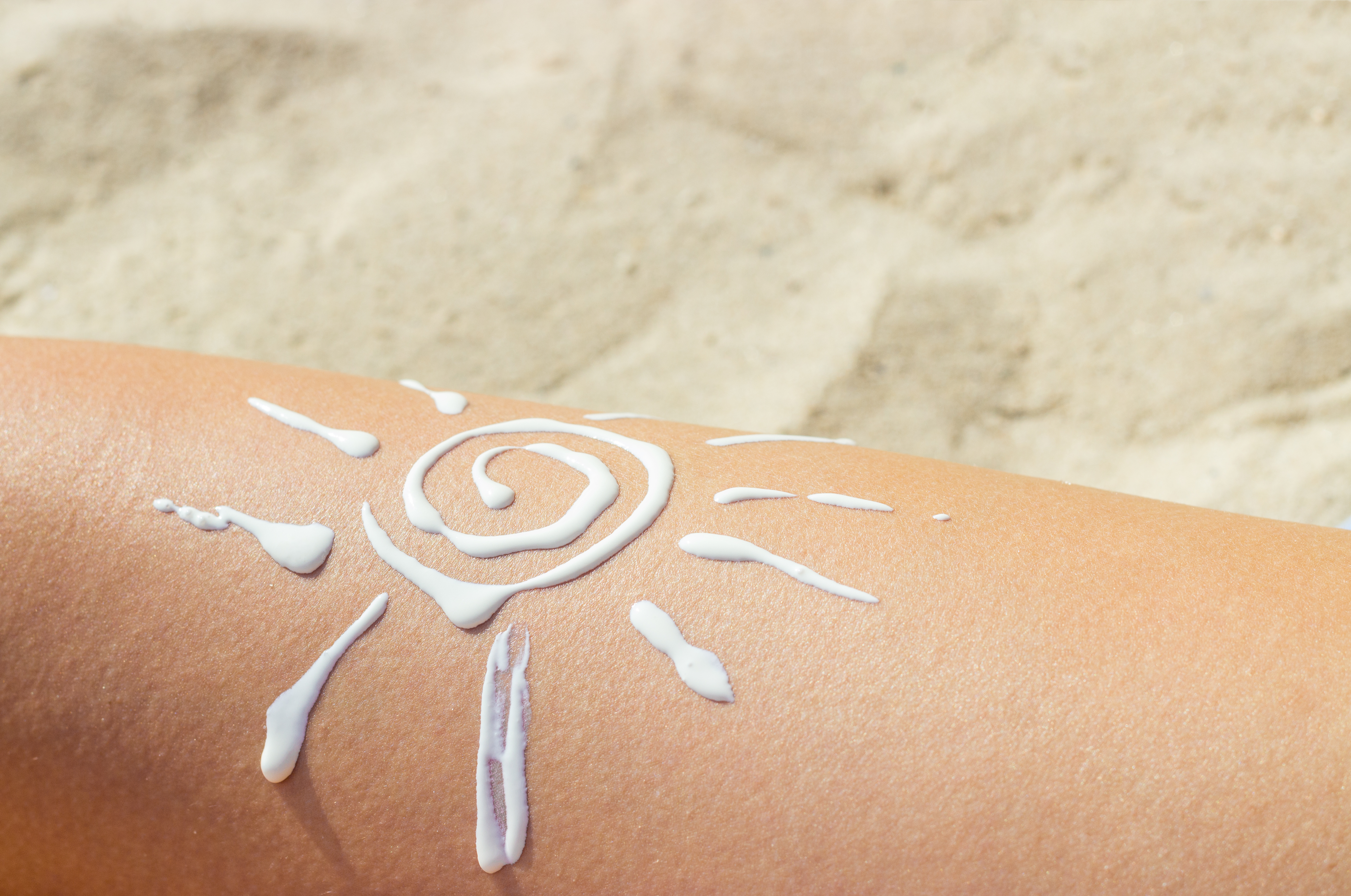 Sun Tan Lotion in Sun