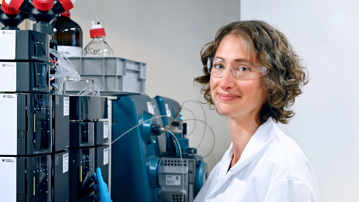 Woman in laboratory clipped