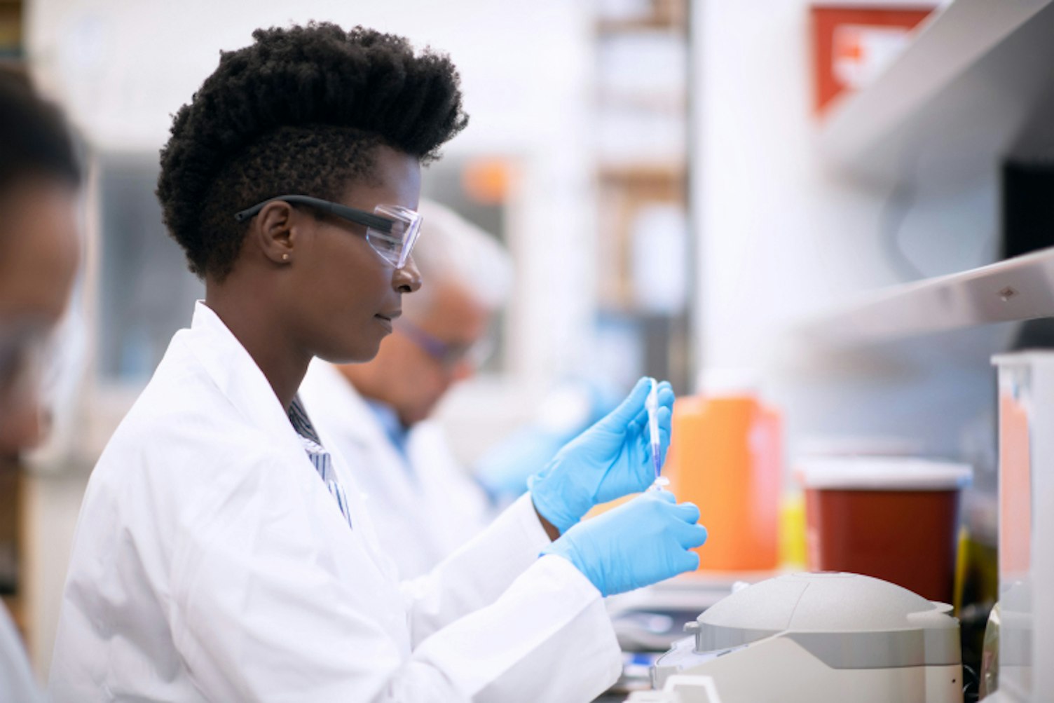 Woman Working in a Laboratory