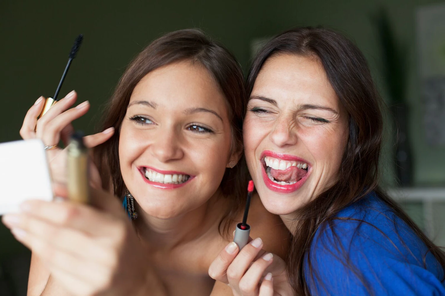 Young Woman Applying Makeup