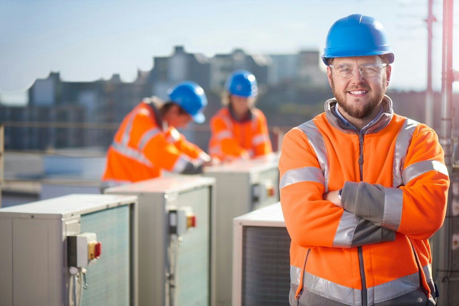 Air Conditioning Engineer at Work