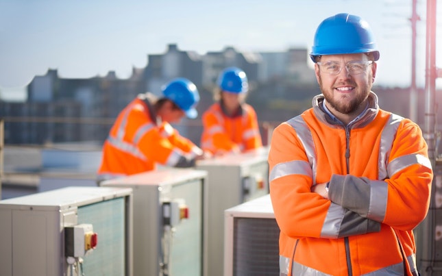 Air Conditioning Engineer at Work