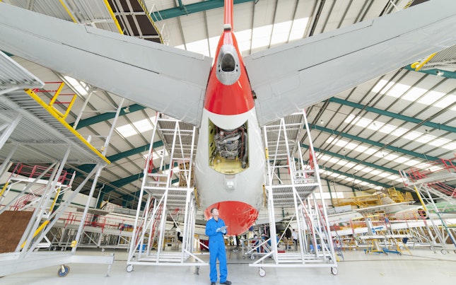 Aircraft Maintenance in an Hangar
