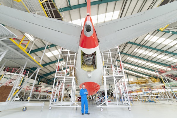 Aircraft Maintenance in an Hangar