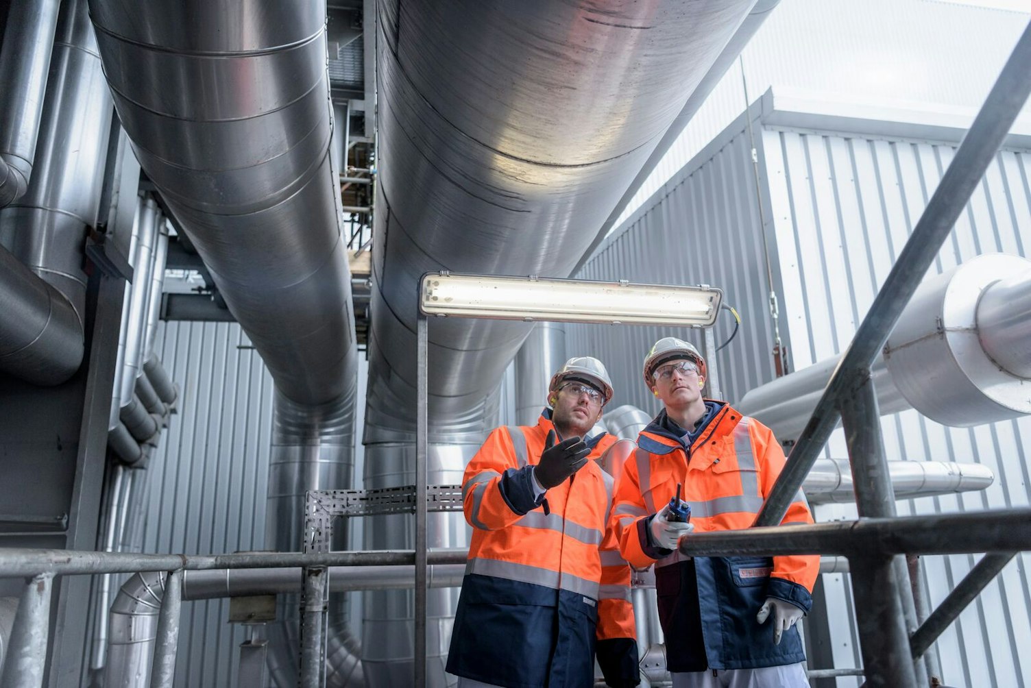 Auditors Inspecting Gas Fire Power Station NoFocalPoint