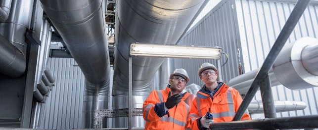 Auditors Inspecting Gas Fire Power Station