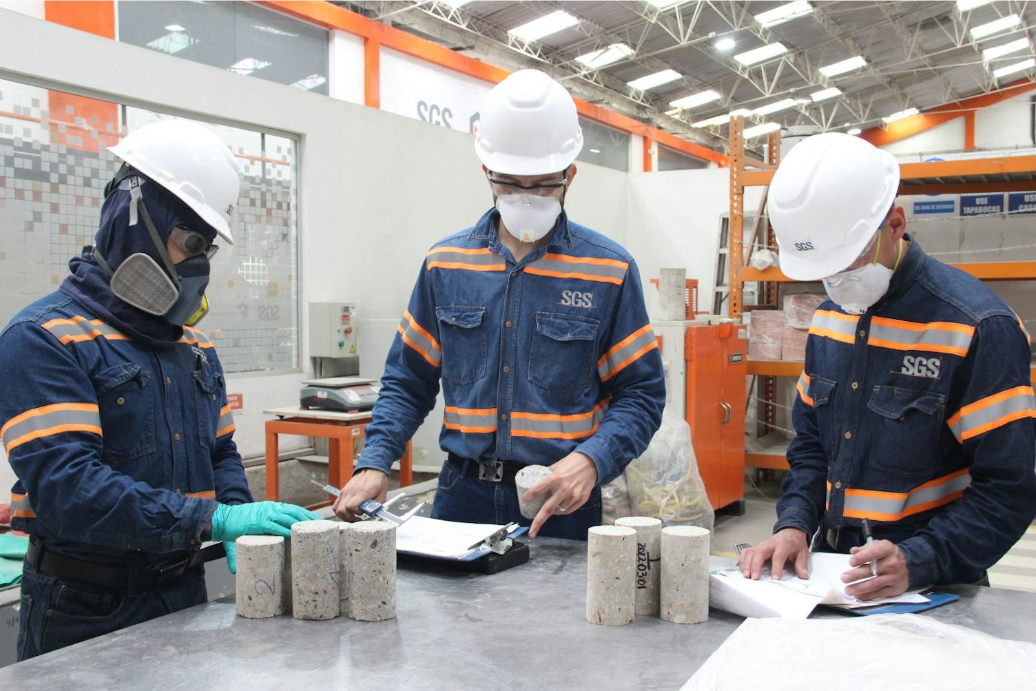 inspección de hormigón