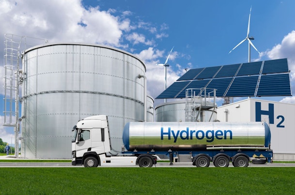 Concepto de energía alternativa al hidrógeno