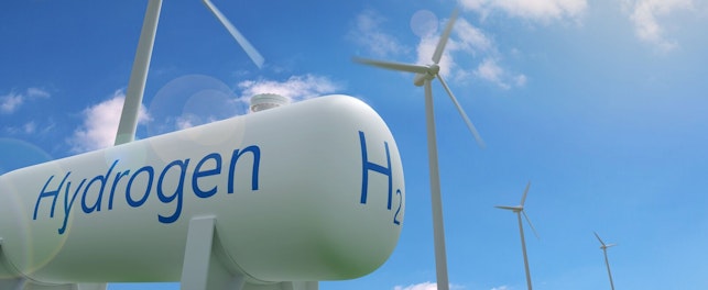 Hydrogen Tank and Windmills
