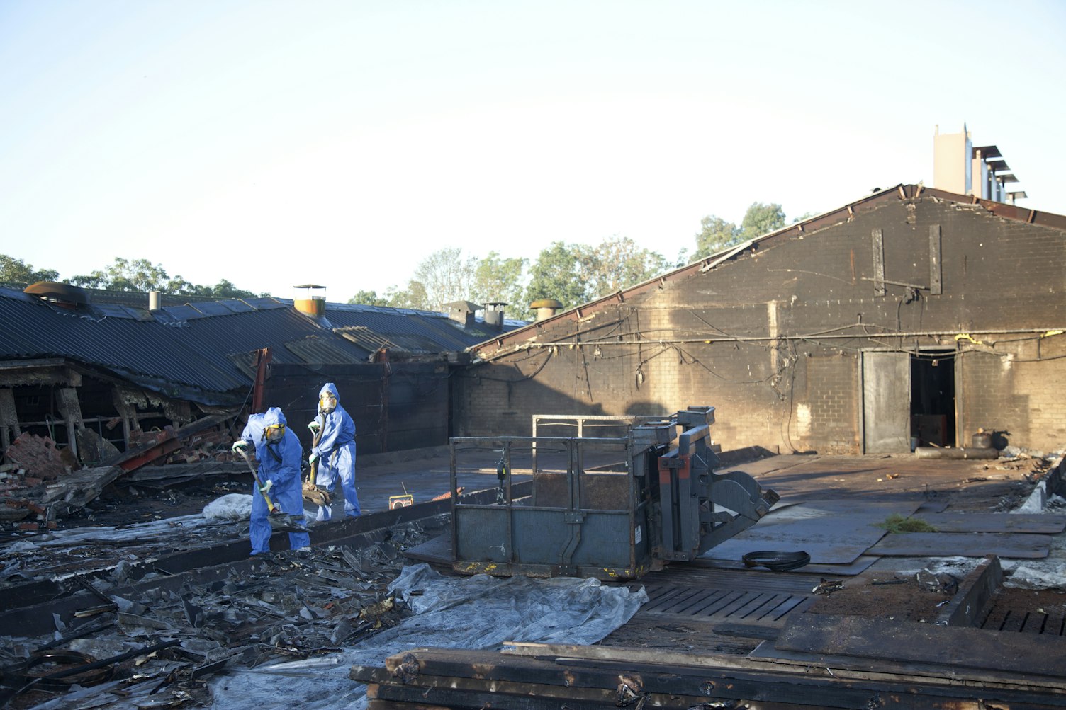 Removal of Asbestos on Demolition Site