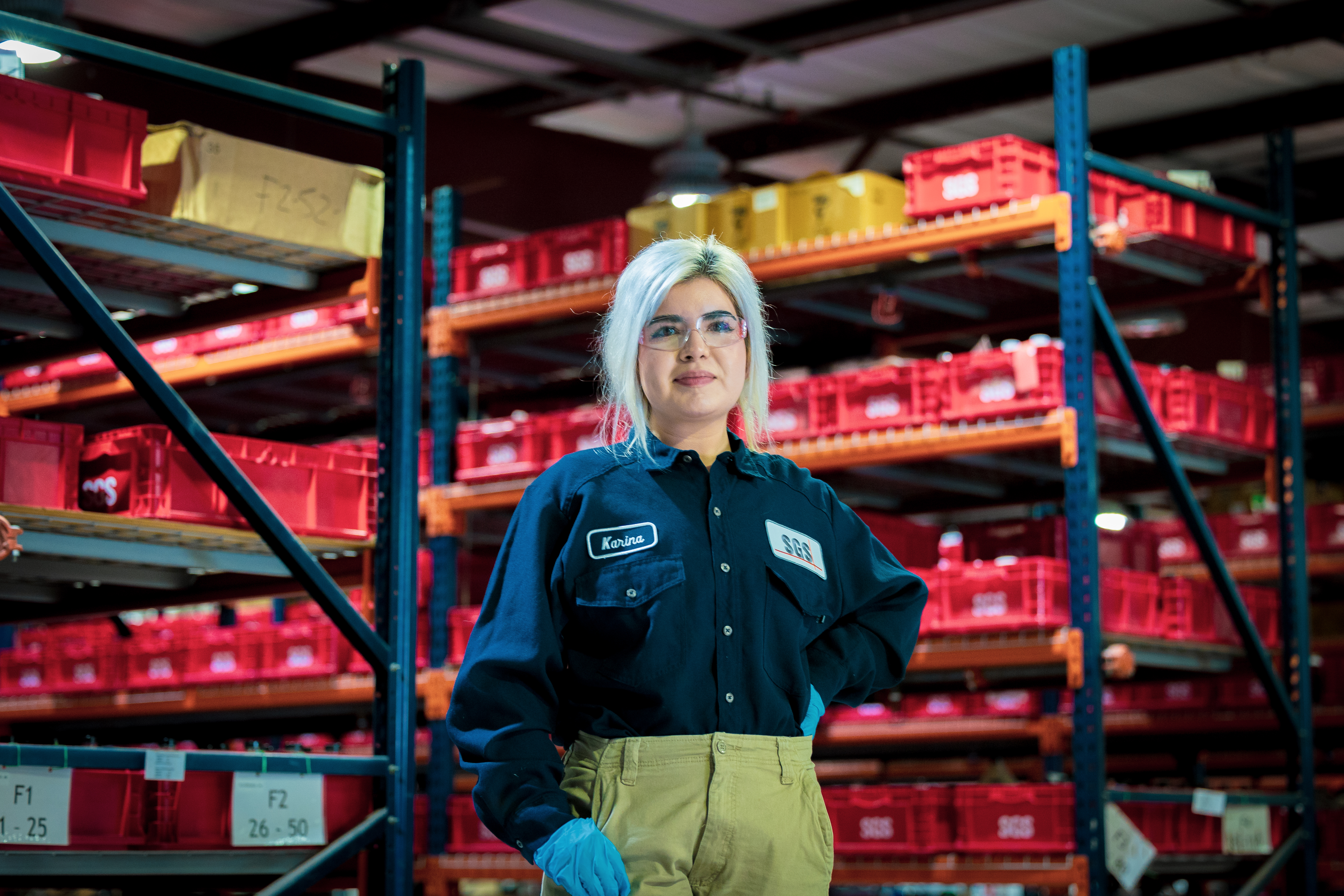 Light Trails in the City at Night