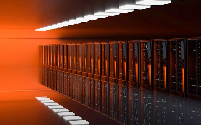 Server Racks in Server Room