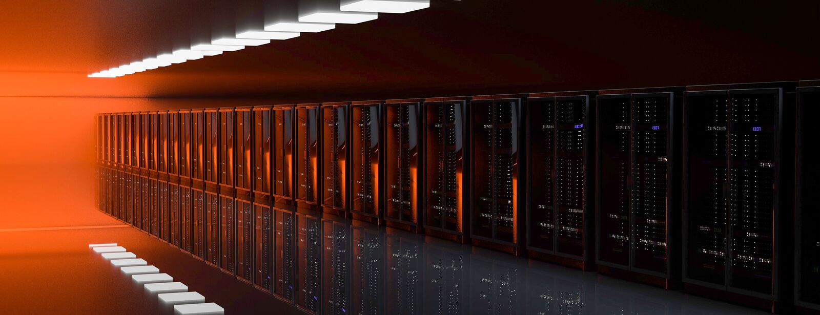 Server Racks in Server Room