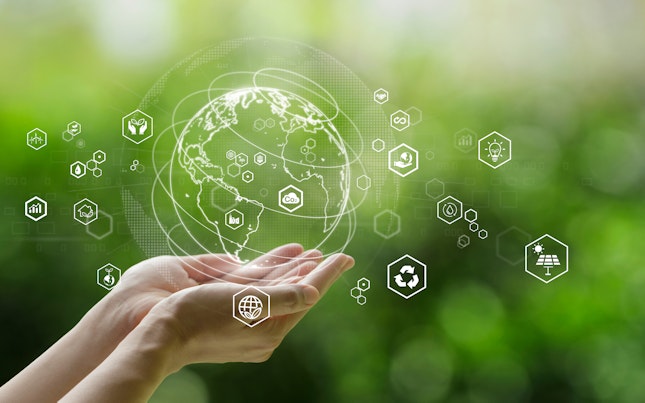 Sustainable development goal concept