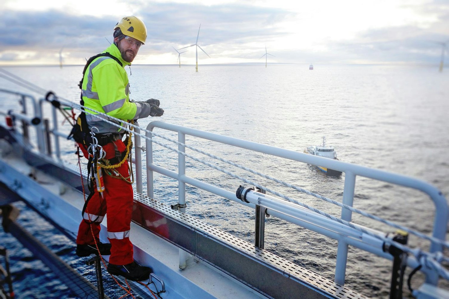 Technician on Offshore Platform Clip