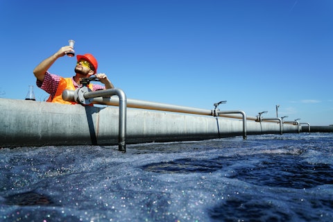 Water Testing Man Pipeline