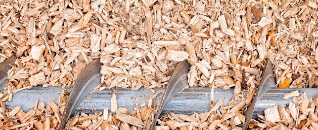 Wood Chip Heating Fuel in Biomass Boiler