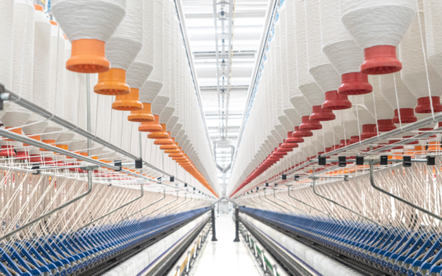 Yarn Fabric at Wool Manufacturing Facility