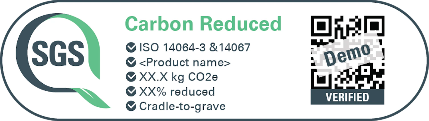 Demo QR Code Green Mark Carbon Footprint Reduced CFP