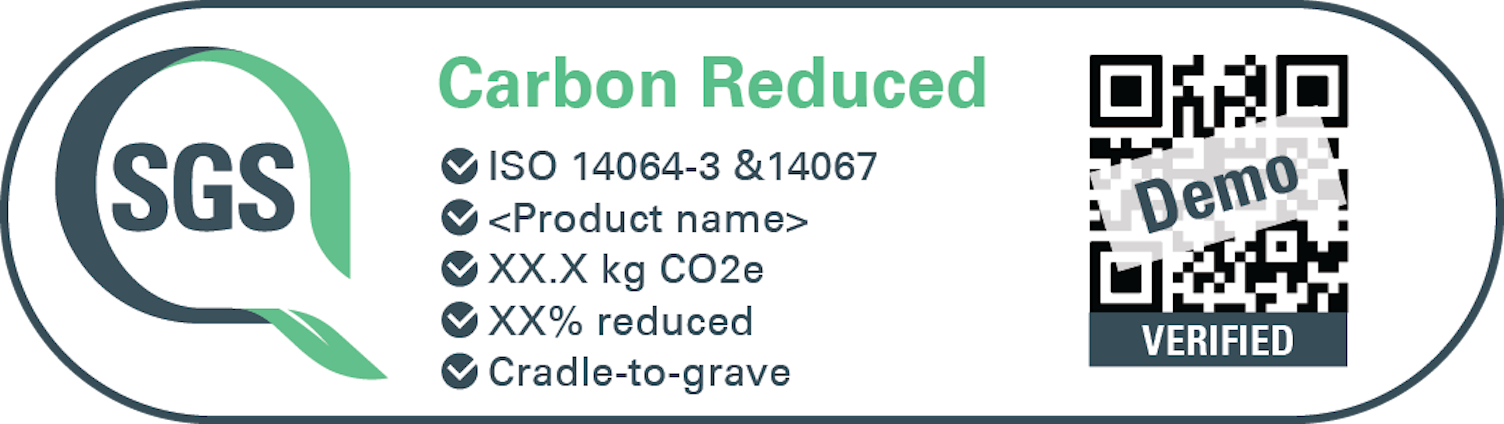 Demo QR Code Green Mark Carbon Footprint Reduced CFP