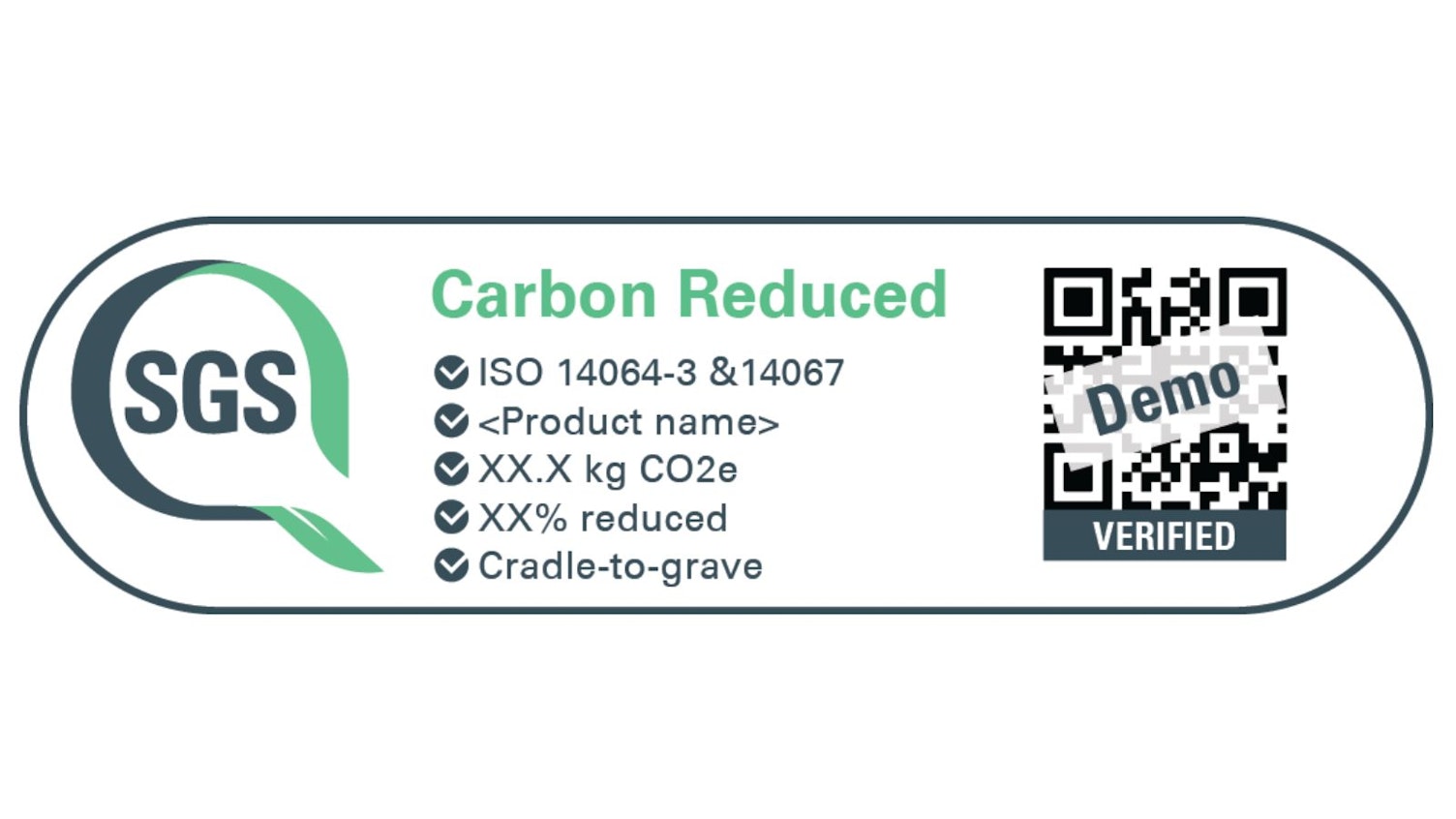 QR Code Green Mark Carbon Footprint Reduced