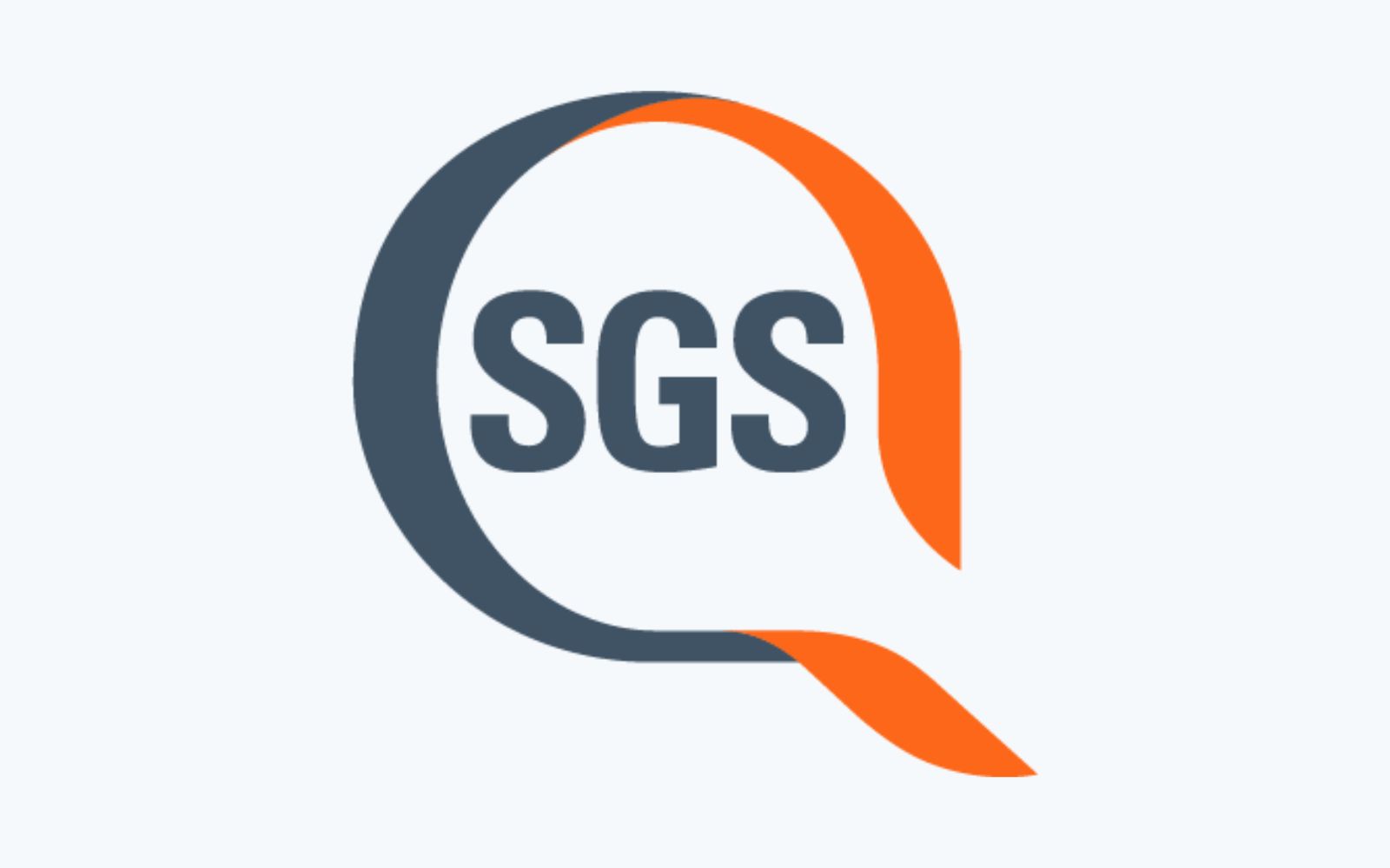 SGS CP Q Mark blue background