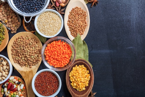 Assorted Legume in Bowls Protein Healthy Food