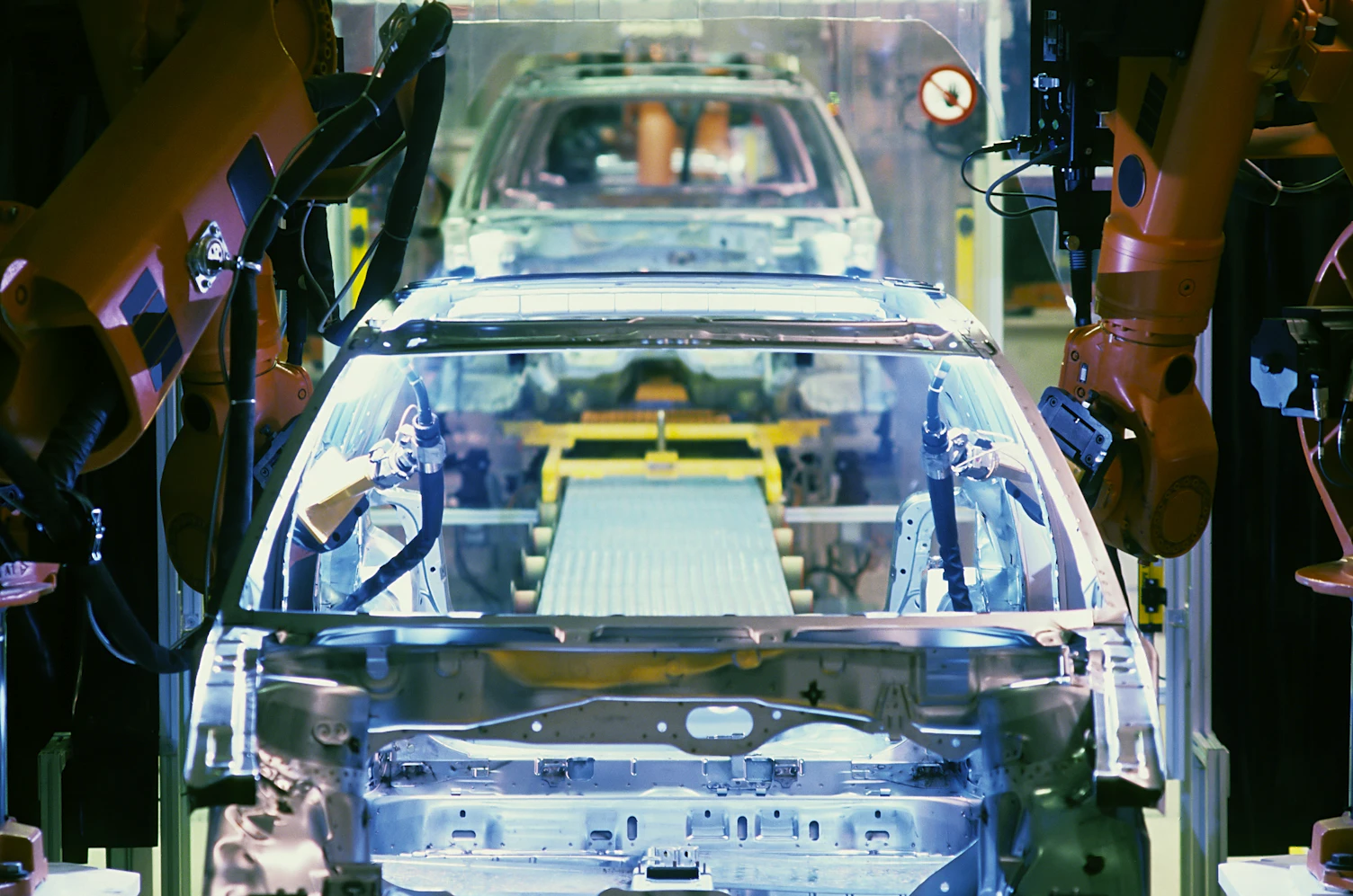 Automotive Assembly Line Assembling Cars