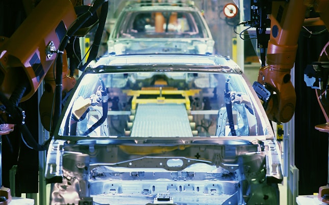 Automotive Assembly Line Assembling Cars