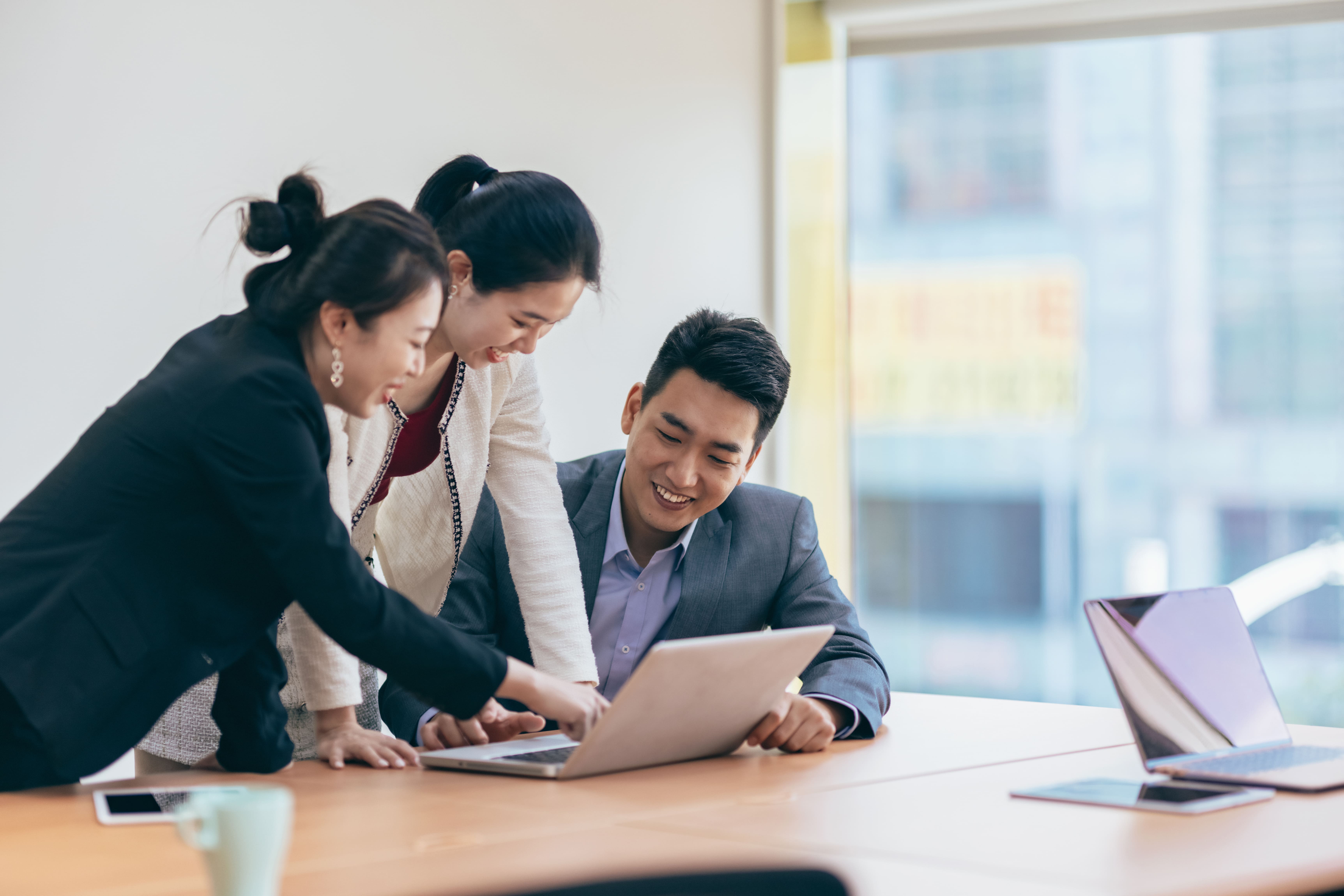 Business Colleagues Discussing a Project