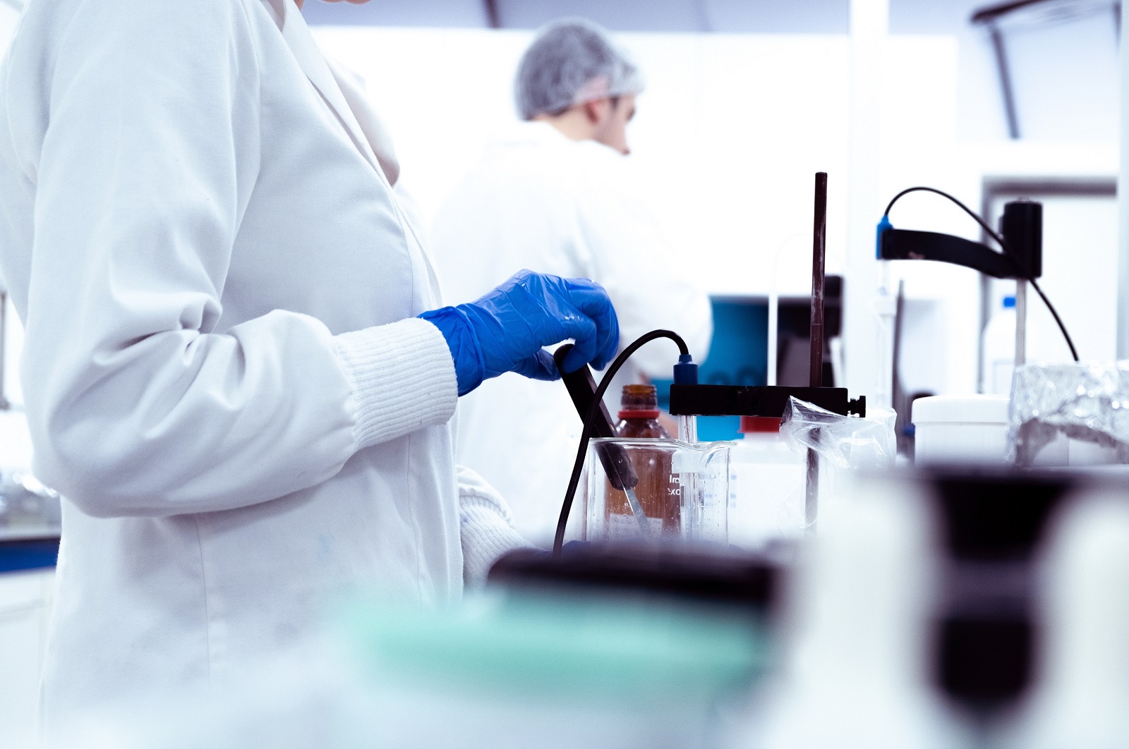 Cosmetics laboratory staff 
