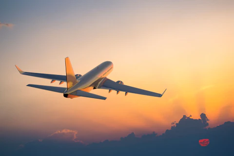Aircraft in sky