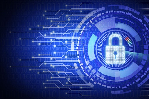 Digitalized Padlock with Digital Background