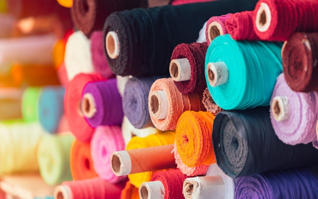 Multi Coloured Fabric Rolls